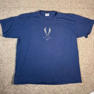 Vintage Nike Flight T-Shirt‎ Graphic Print Mens XXL Embroidered Y2K Red Tag